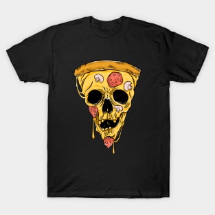 Pizza skull. Half Human Half Pizza T-Shirt